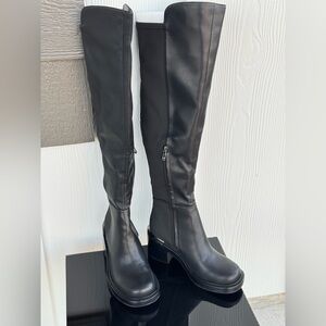 DKNY Black Over the Knee Boots